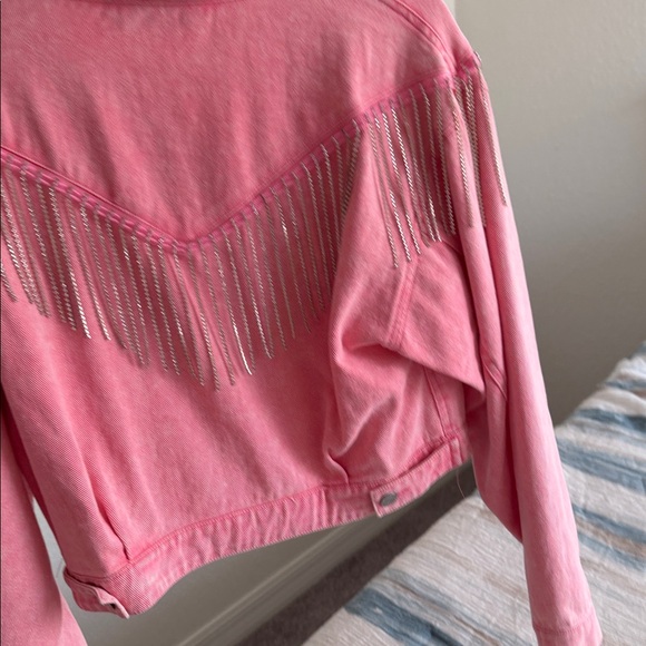 Pink denim jacket - Picture 3 of 3